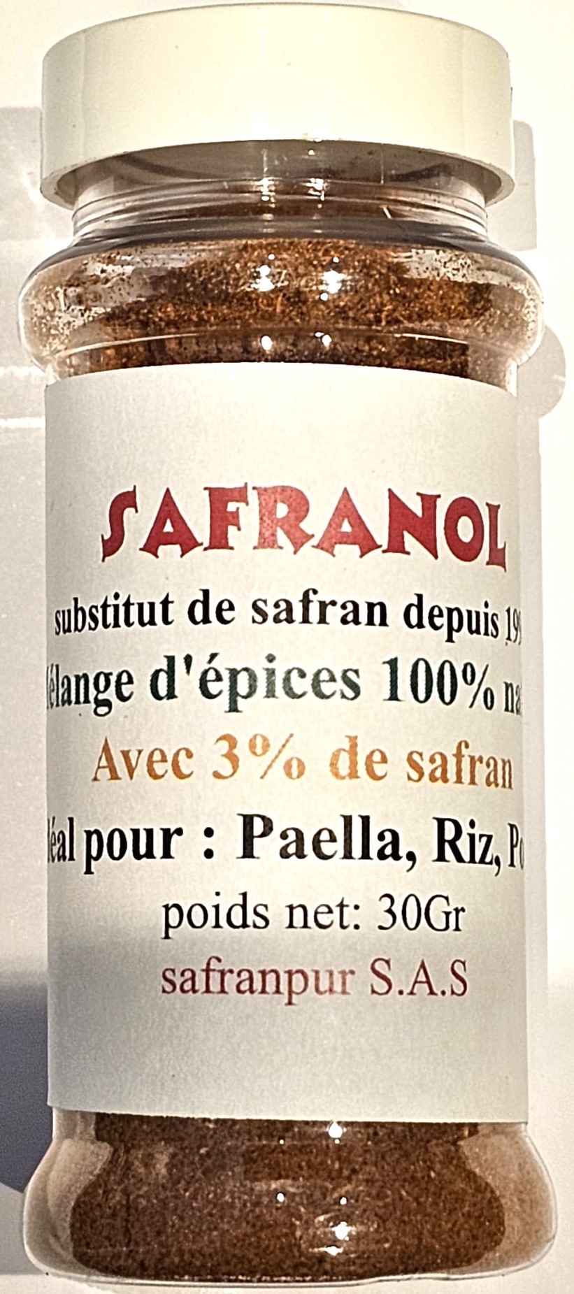 Safranol substitut de safran 30Gr OFFRED 'ESSAIE +1 Gratuite