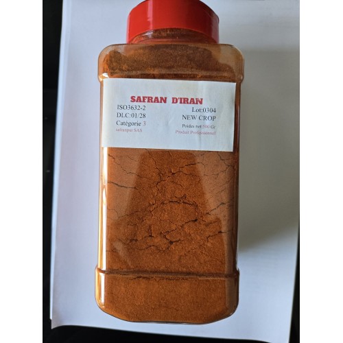 500 Gr Safran poudre Catégorie 3 produit Professionnel
