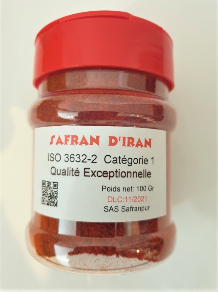 100 Gr Safran poudre Top des Top Catégorie 1