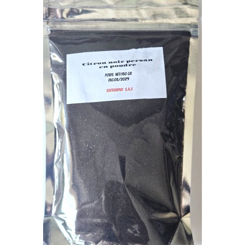 Citron noir en poudre 150 gr