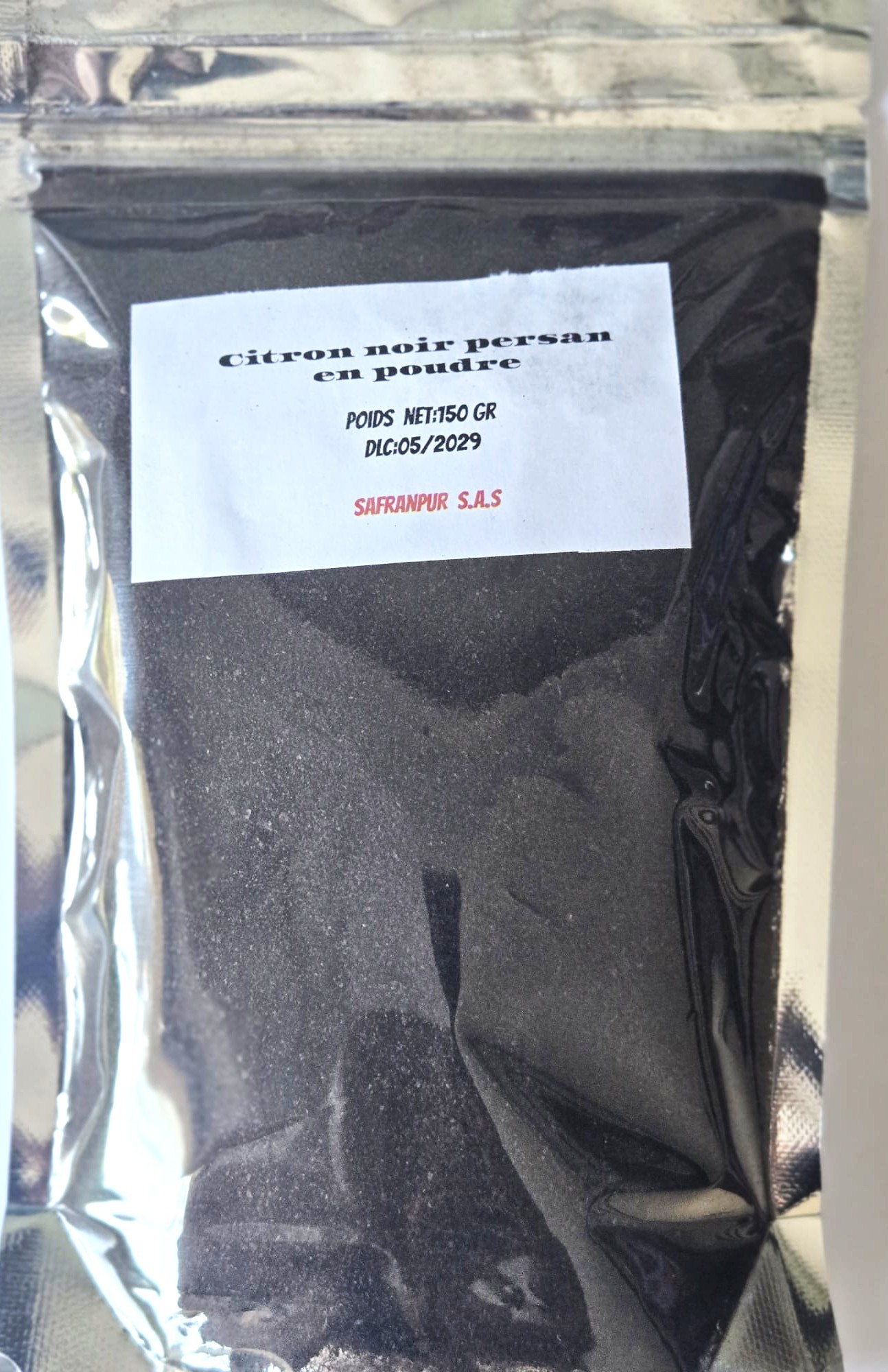 Citron noir en poudre 150 gr