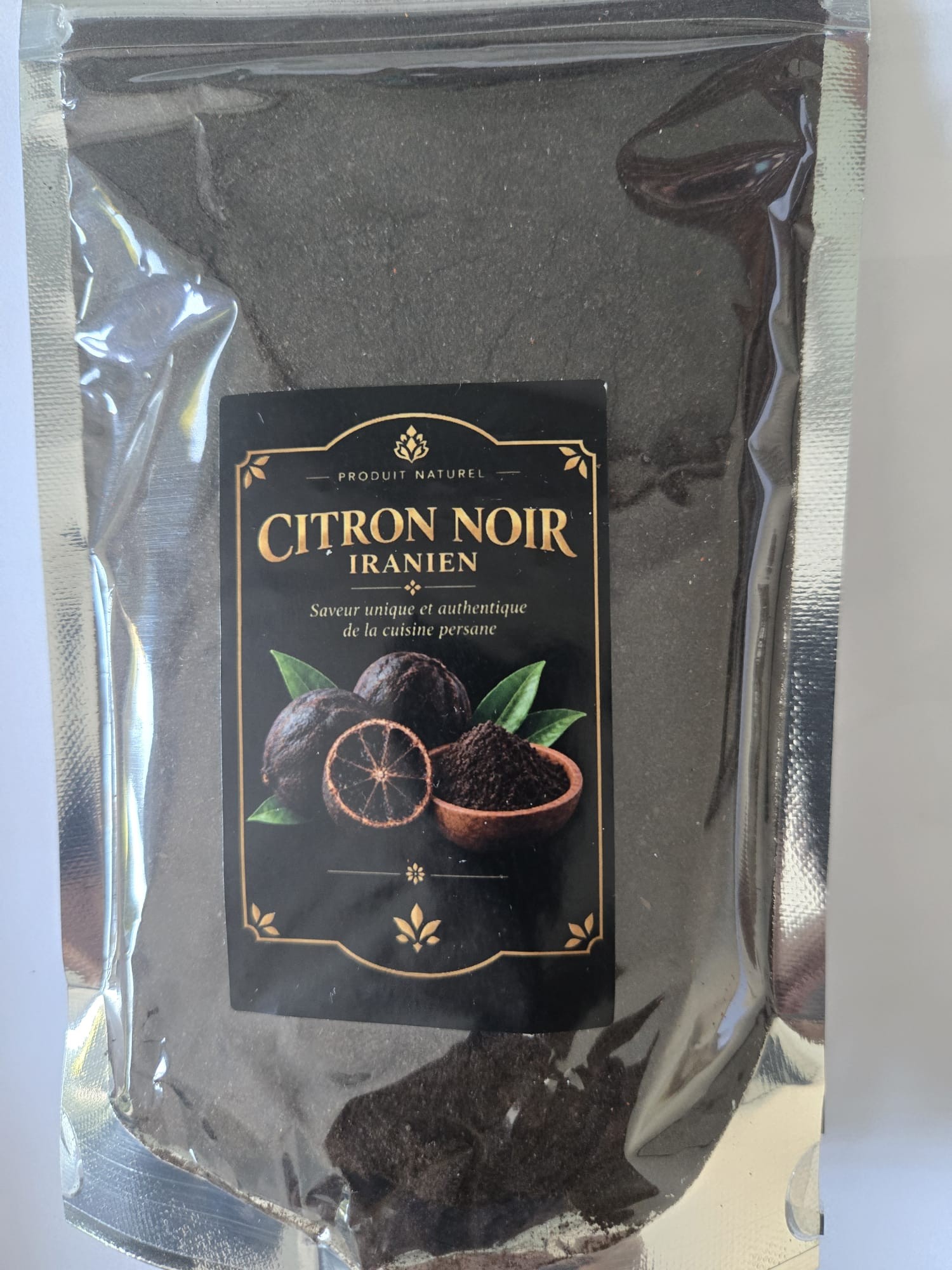 Citron noir en poudre 150 gr