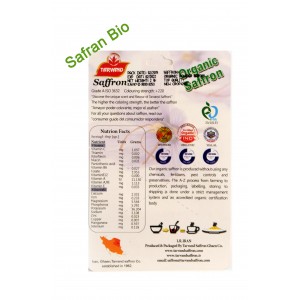 Safran pistil BIO 2 gr par lot de 5